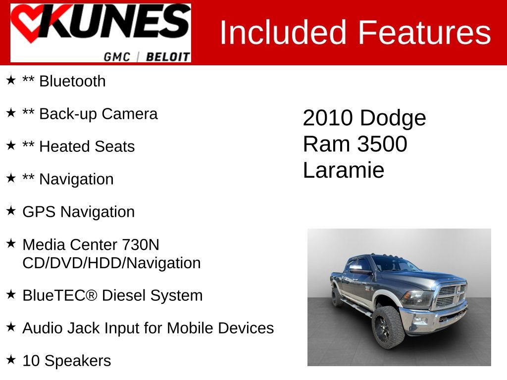 Used 2010 Dodge Ram 3500 Truck Laramie image 2