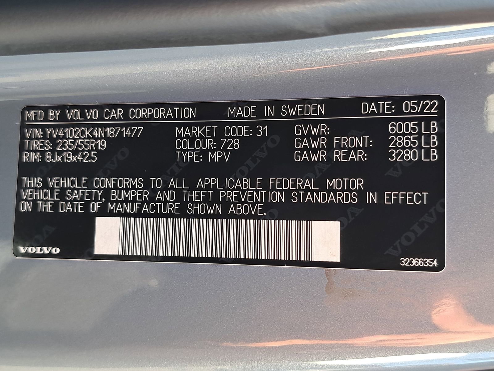 Used 2022 Volvo XC90 T5 Momentum image 41