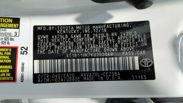 Used 2019 Toyota Camry SE w/ Convenience Package FWD image 36