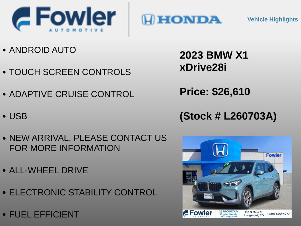 Used 2023 BMW X1 xDrive28i AWD/4WD image 8