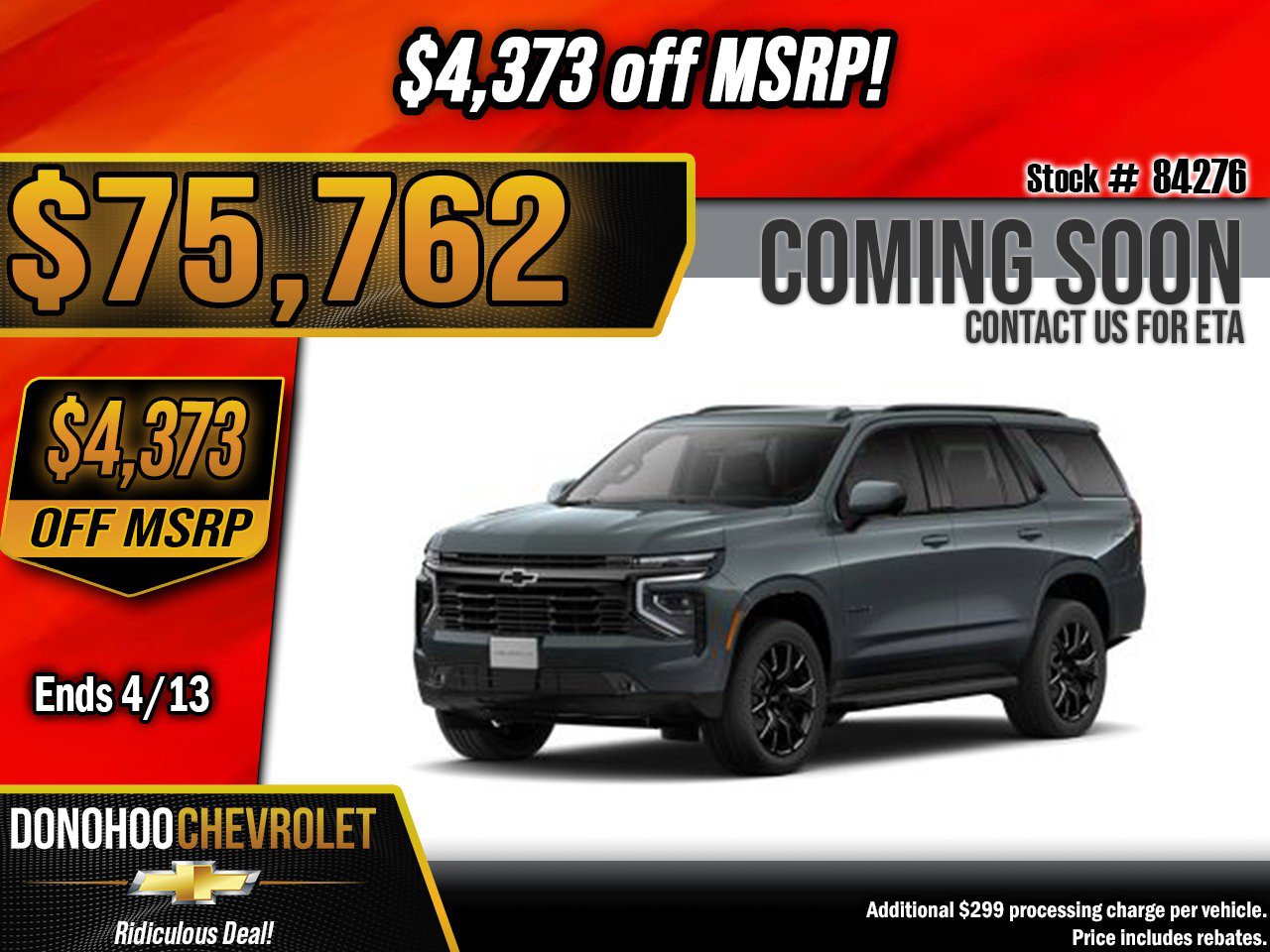 New 2026 Chevrolet Tahoe RST
