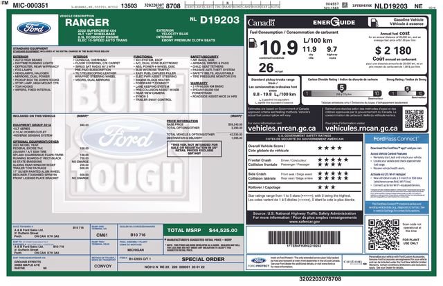 Used 2022 Ford Ranger XLT w/ Equipment Group 301A Mid AWD/4WD image 4