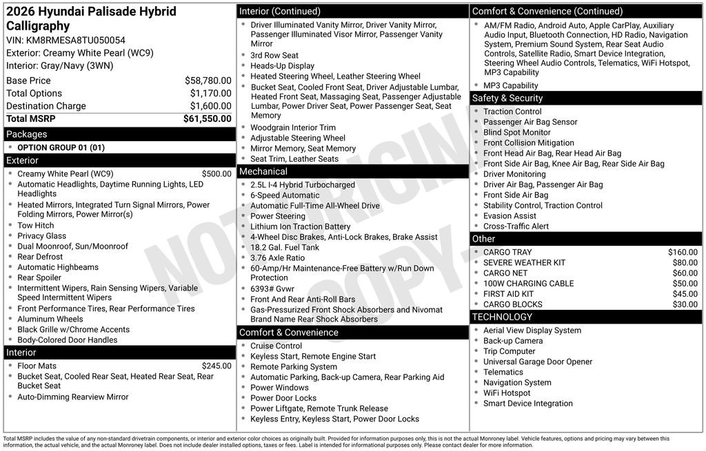 New 2026 Hyundai Palisade Calligraphy image 3