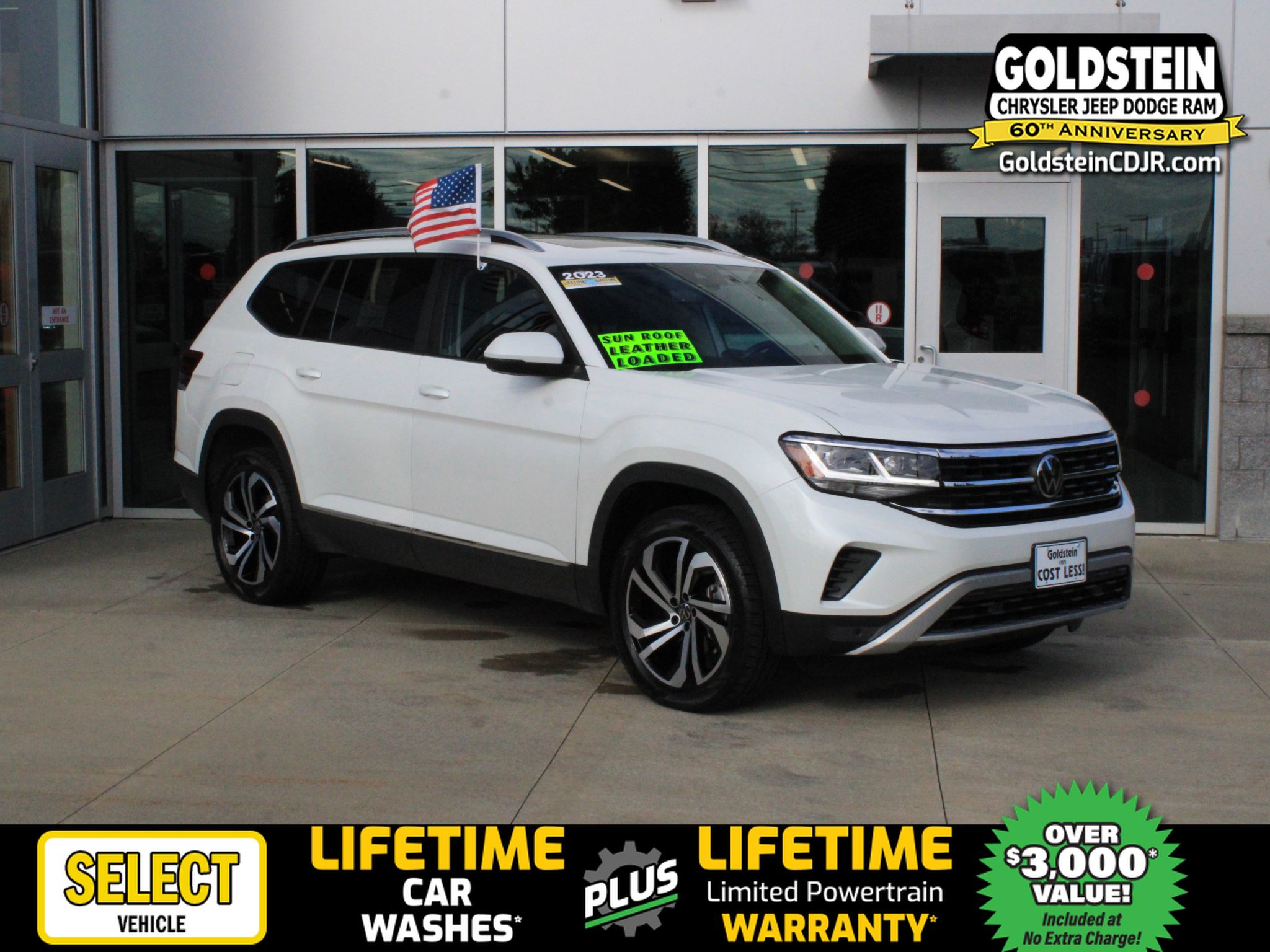 Used 2023 Volkswagen Atlas SEL AWD/4WD image 1