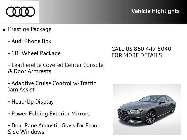 Certified 2022 Audi A4 2.0T Prestige AWD/4WD image 35