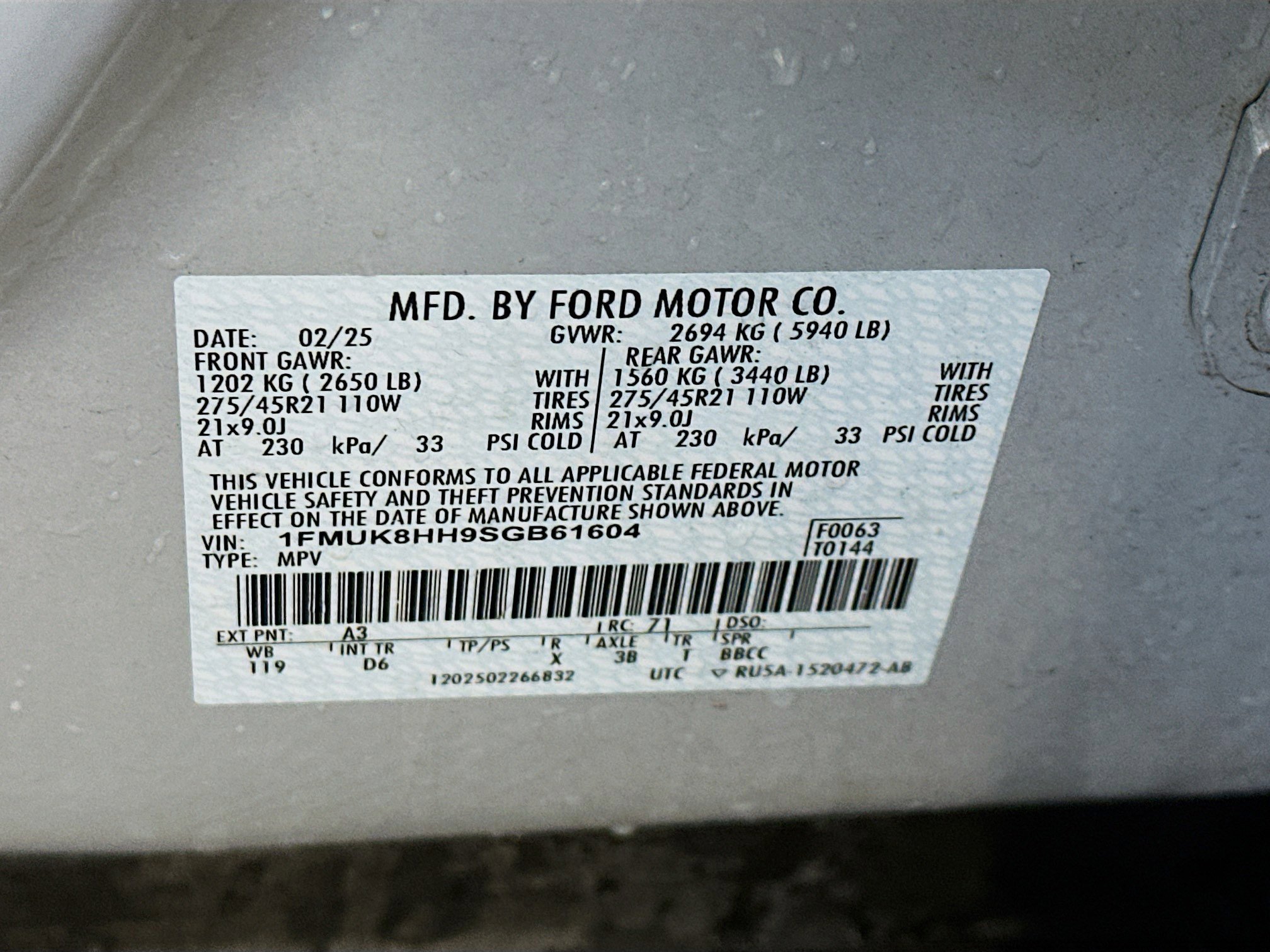 Used 2025 Ford Explorer Platinum w/ LUX Leather Package AWD/4WD image 12