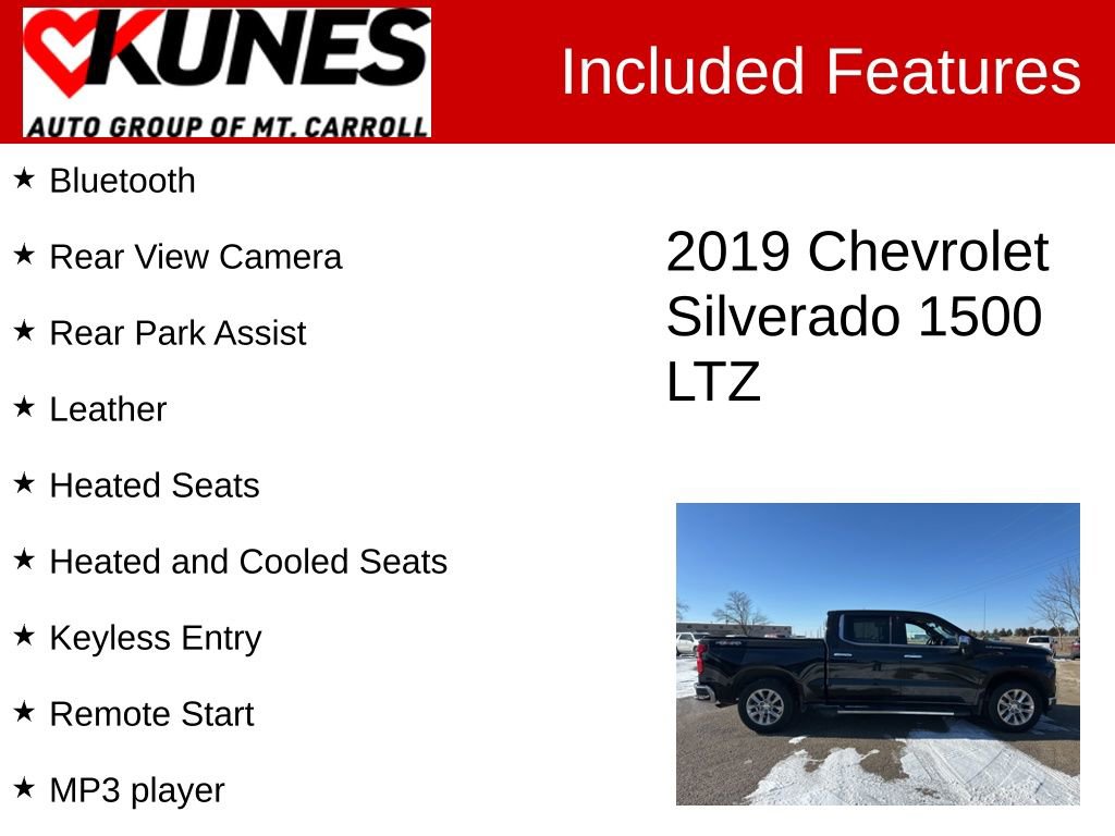 Used 2019 Chevrolet Silverado 1500 LTZ w/ LTZ Plus Package AWD/4WD image 3