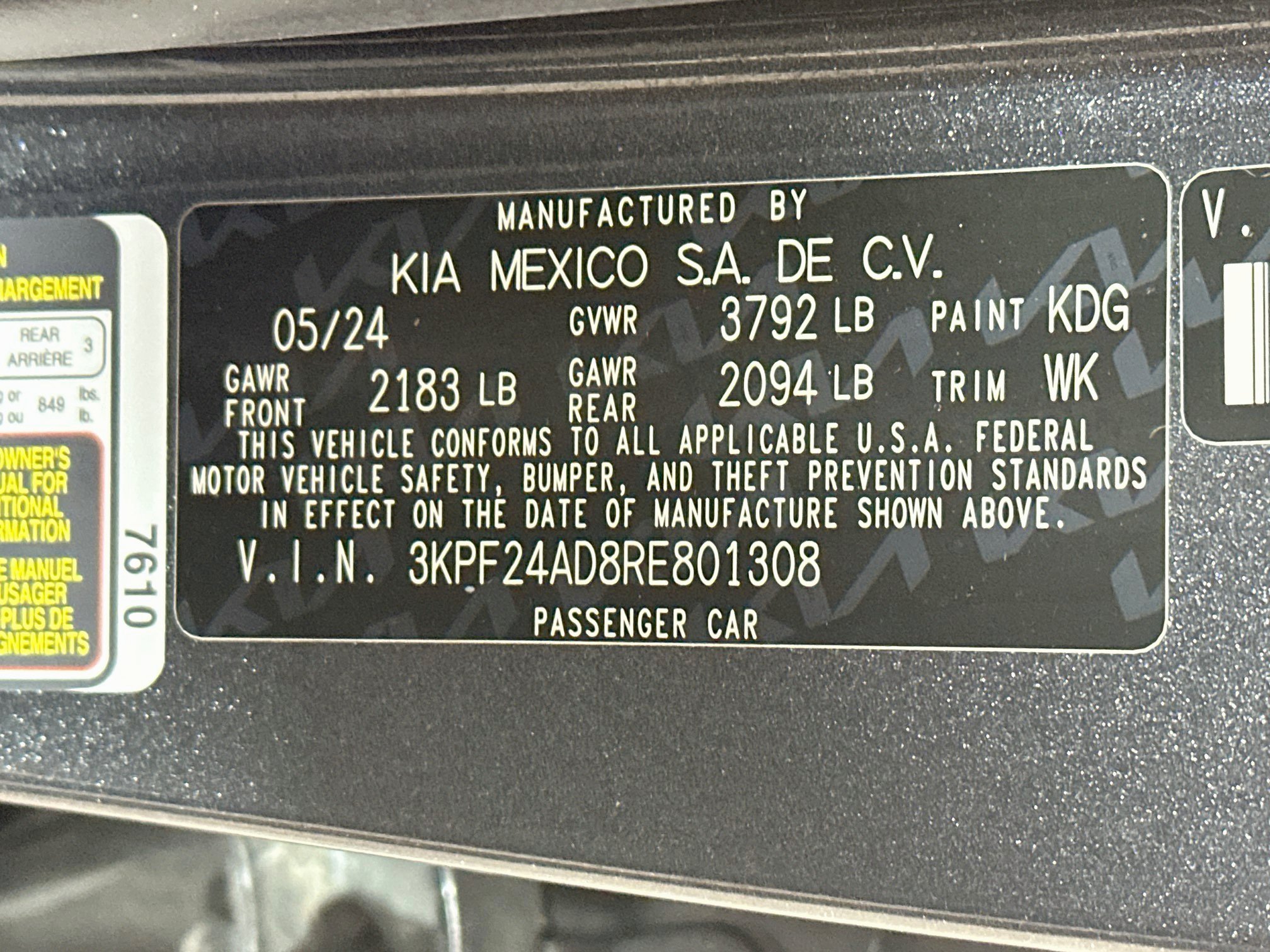 Certified 2024 Kia Forte LXS FWD image 29