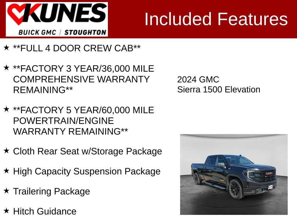 Used 2024 GMC Sierra 1500 Elevation w/ Preferred Package AWD/4WD image 3