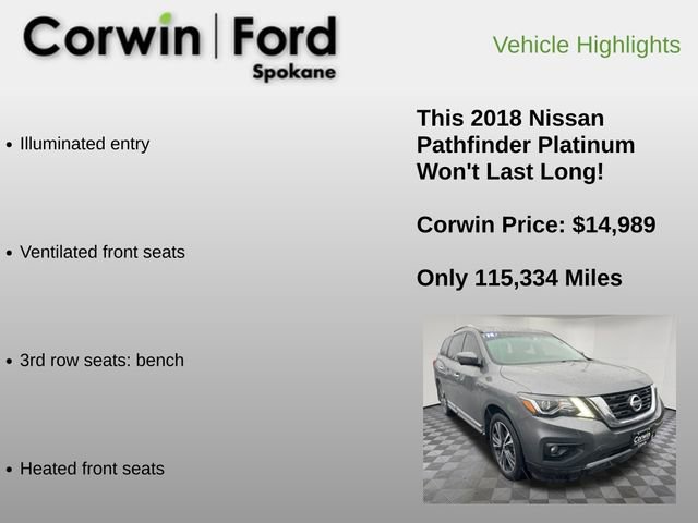 Used 2018 Nissan Pathfinder Platinum image 12
