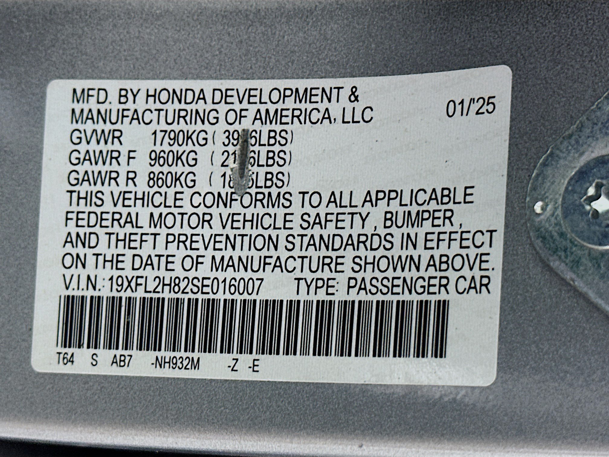 Used 2025 Honda Civic Sport image 12