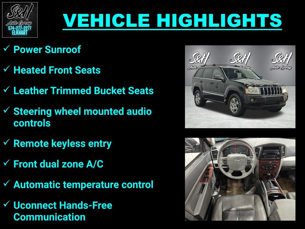 Used 2005 Jeep Grand Cherokee Limited w/ Trailer Tow Group IV AWD/4WD image 3