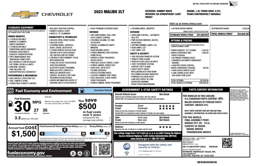 Certified 2023 Chevrolet Malibu LT image 4
