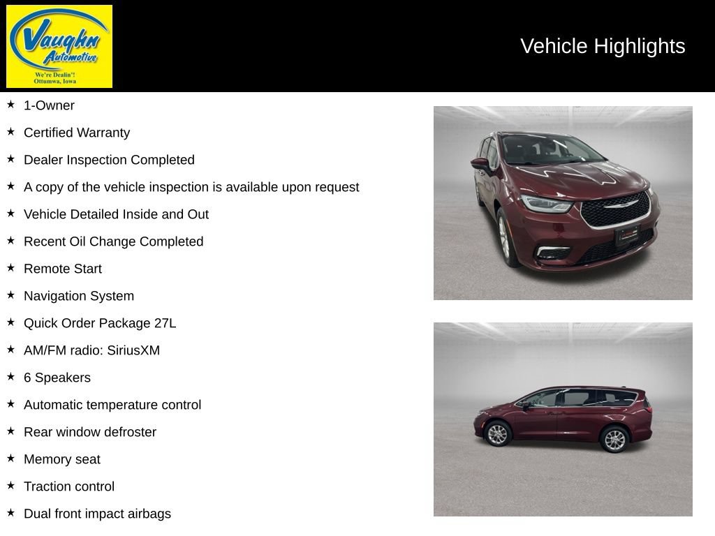Used 2023 Chrysler Pacifica Touring-L AWD/4WD video 2