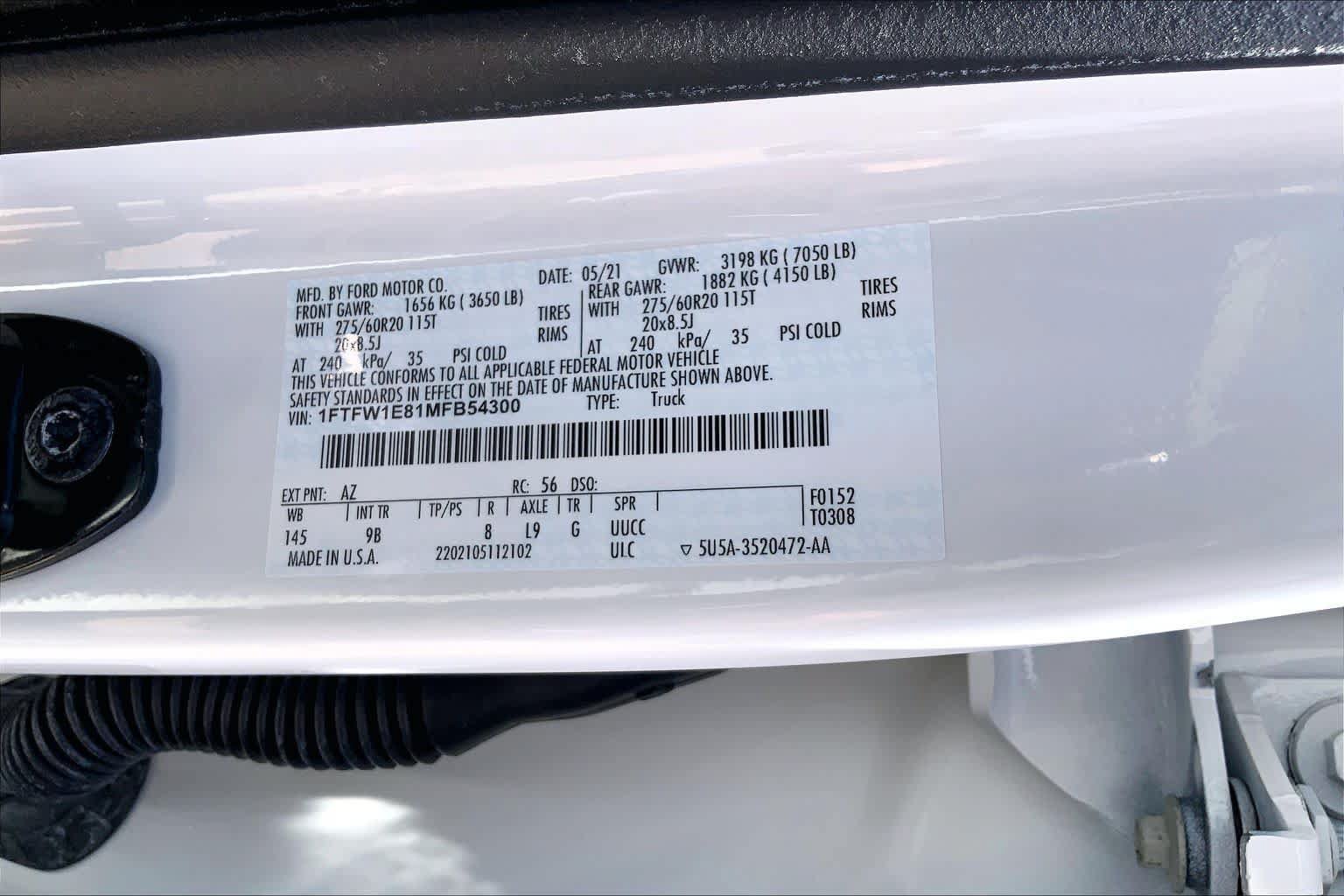 Certified 2021 Ford F150 Platinum w/ Equipment Group 701A High AWD/4WD image 37