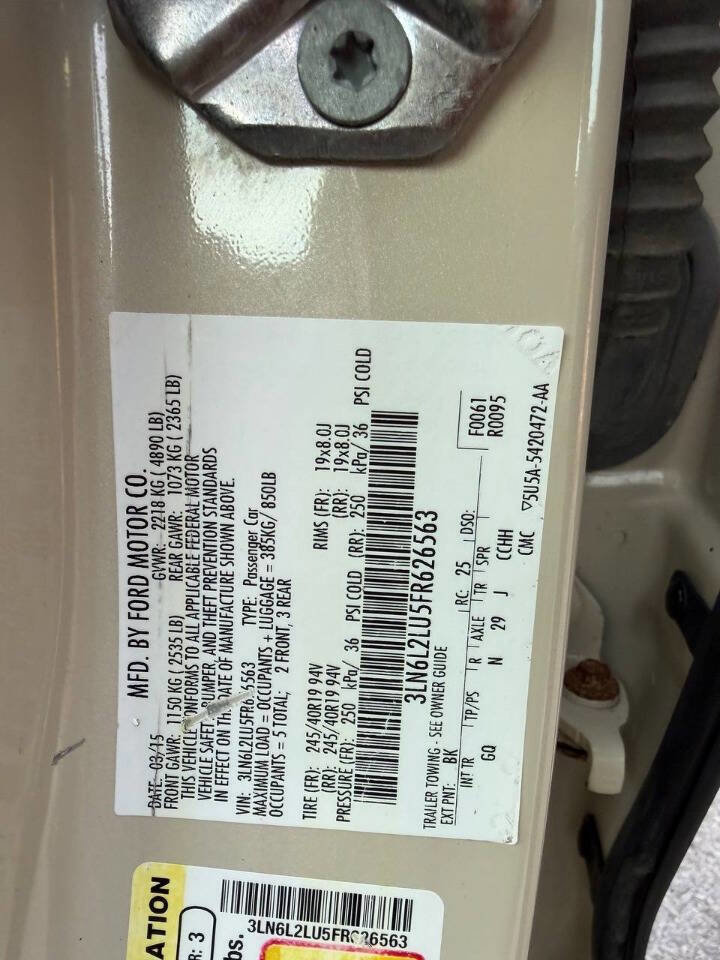 Used 2015 Lincoln MKZ Hybrid w/ Equipment Group 202A Reserve FWD image 33