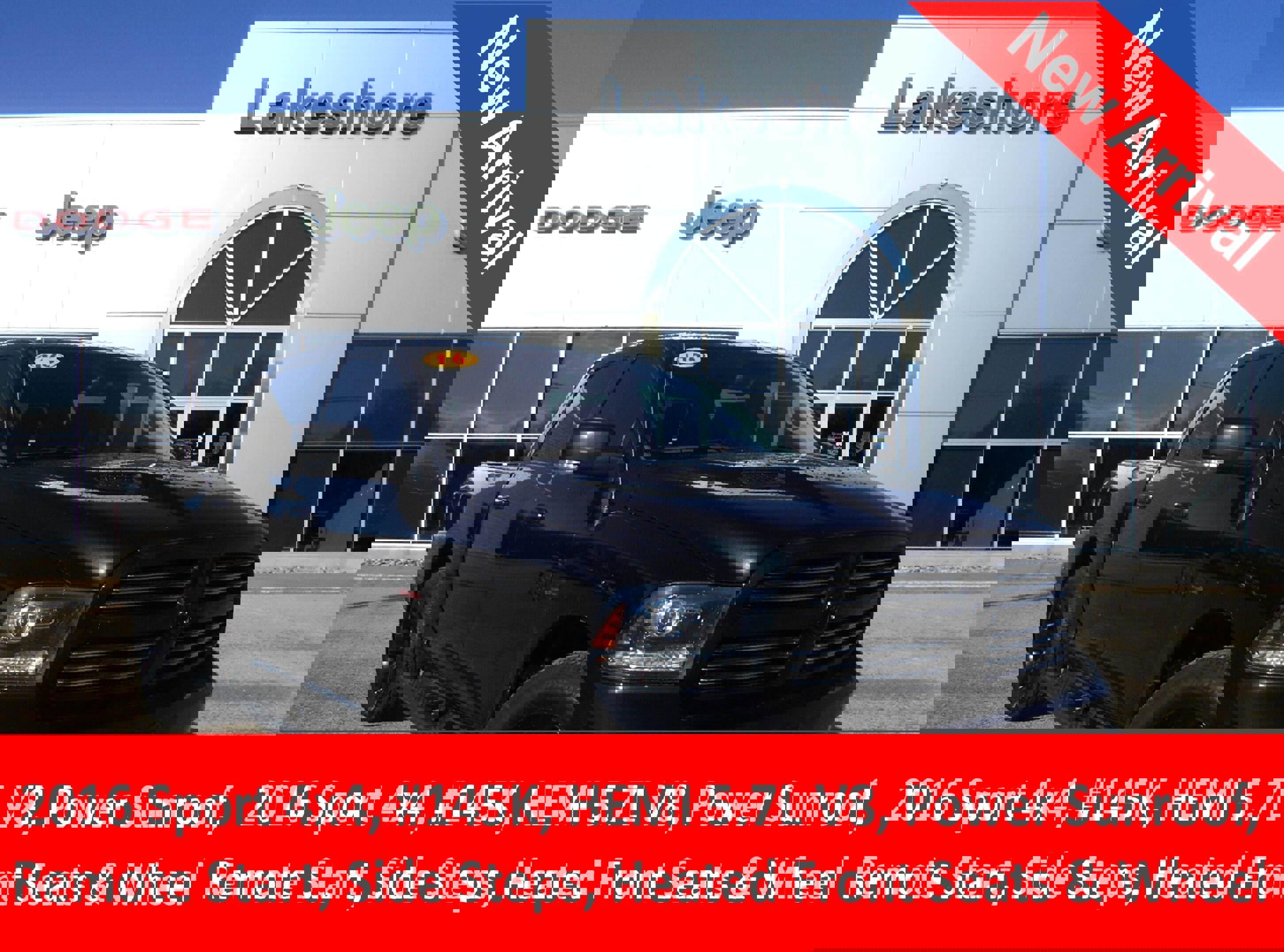 Used 2016 RAM 1500 Sport w/ Black Ram 1500 Sport Group