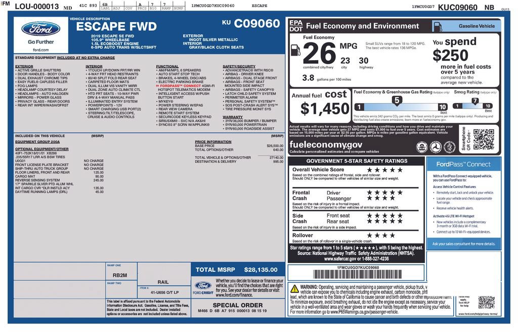 Used 2019 Ford Escape SE FWD image 6