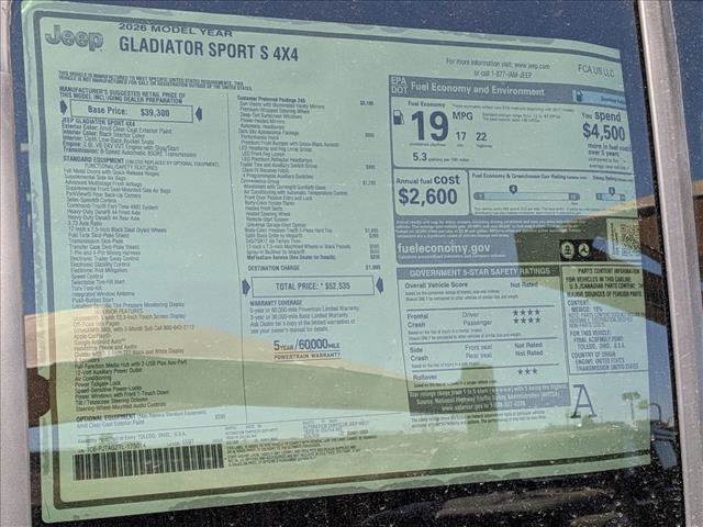 New 2026 Jeep Gladiator Sport image 18
