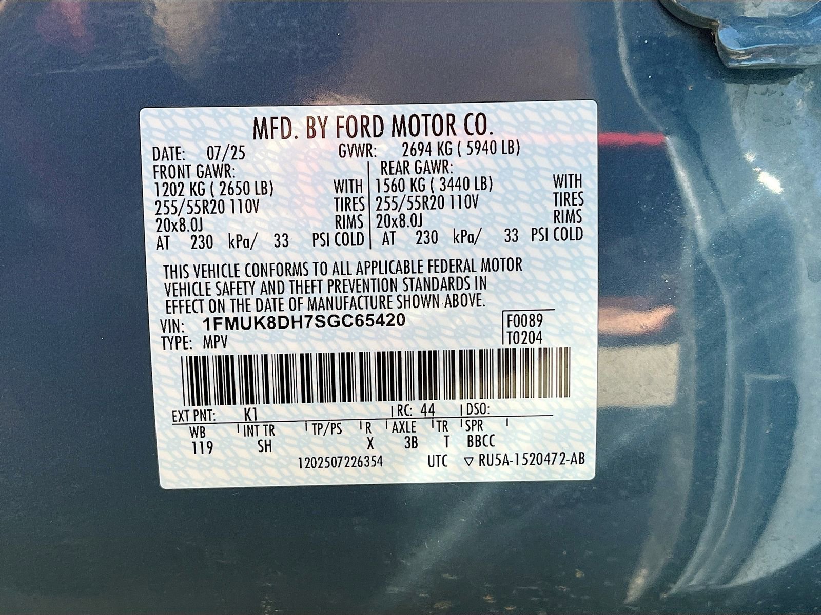 Used 2025 Ford Explorer Active w/ Active Comfort Package AWD/4WD image 34