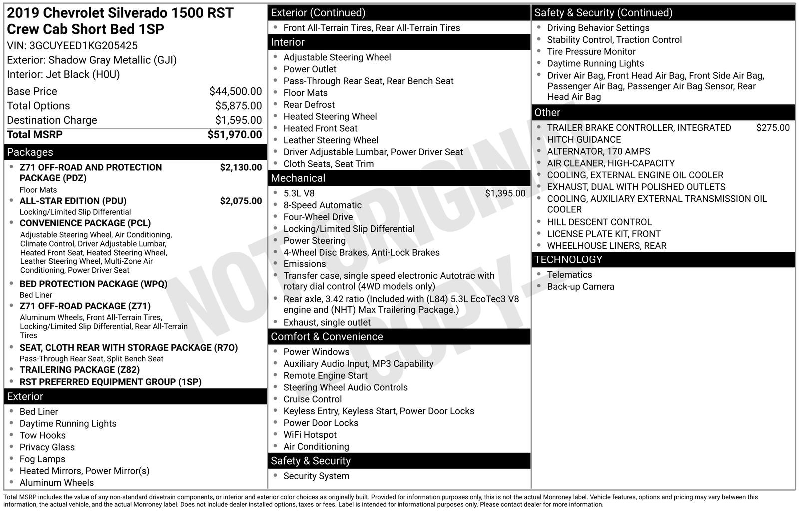 Used 2019 Chevrolet Silverado 1500 RST image 35