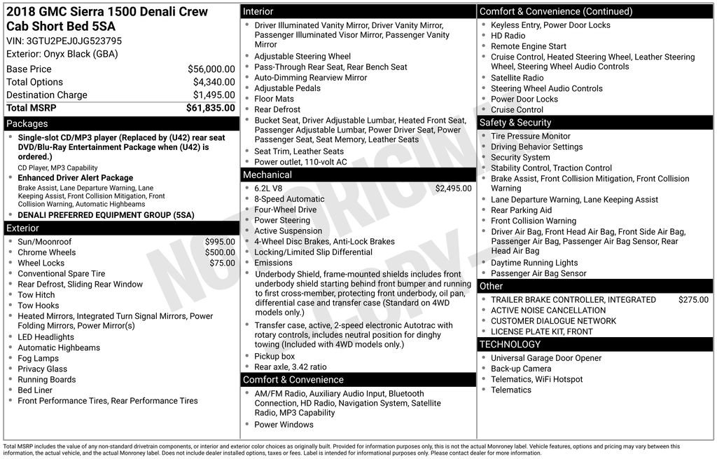 Certified 2018 GMC Sierra 1500 Denali AWD/4WD image 46