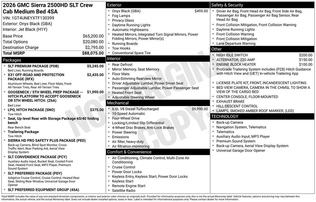 New 2026 GMC Sierra 2500 SLT w/ SLT Premium Package image 11