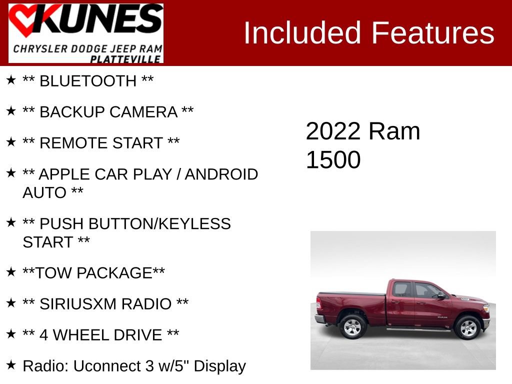 Used 2022 RAM 1500 Big Horn video 2