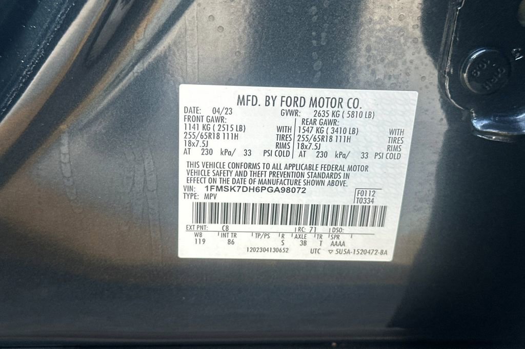 Certified 2023 Ford Explorer XLT image 33