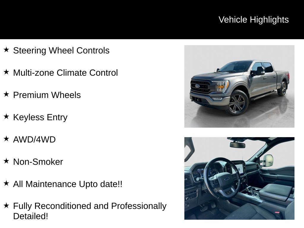 Used 2022 Ford F150 XLT w/ Equipment Group 302A High AWD/4WD image 31