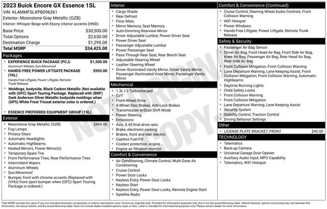 Used 2023 Buick Encore GX Essence w/ Experience Buick Package image 5