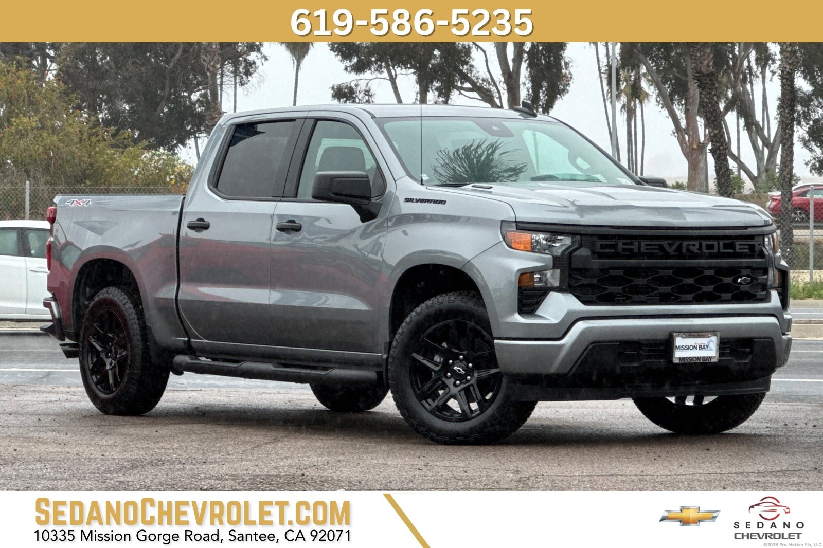 New 2025 Chevrolet Silverado 1500 Custom w/ Turbomax Blackout Package