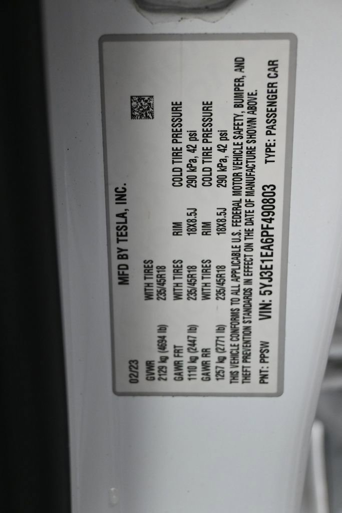 Used 2023 Tesla Model 3 Standard Range RWD image 11
