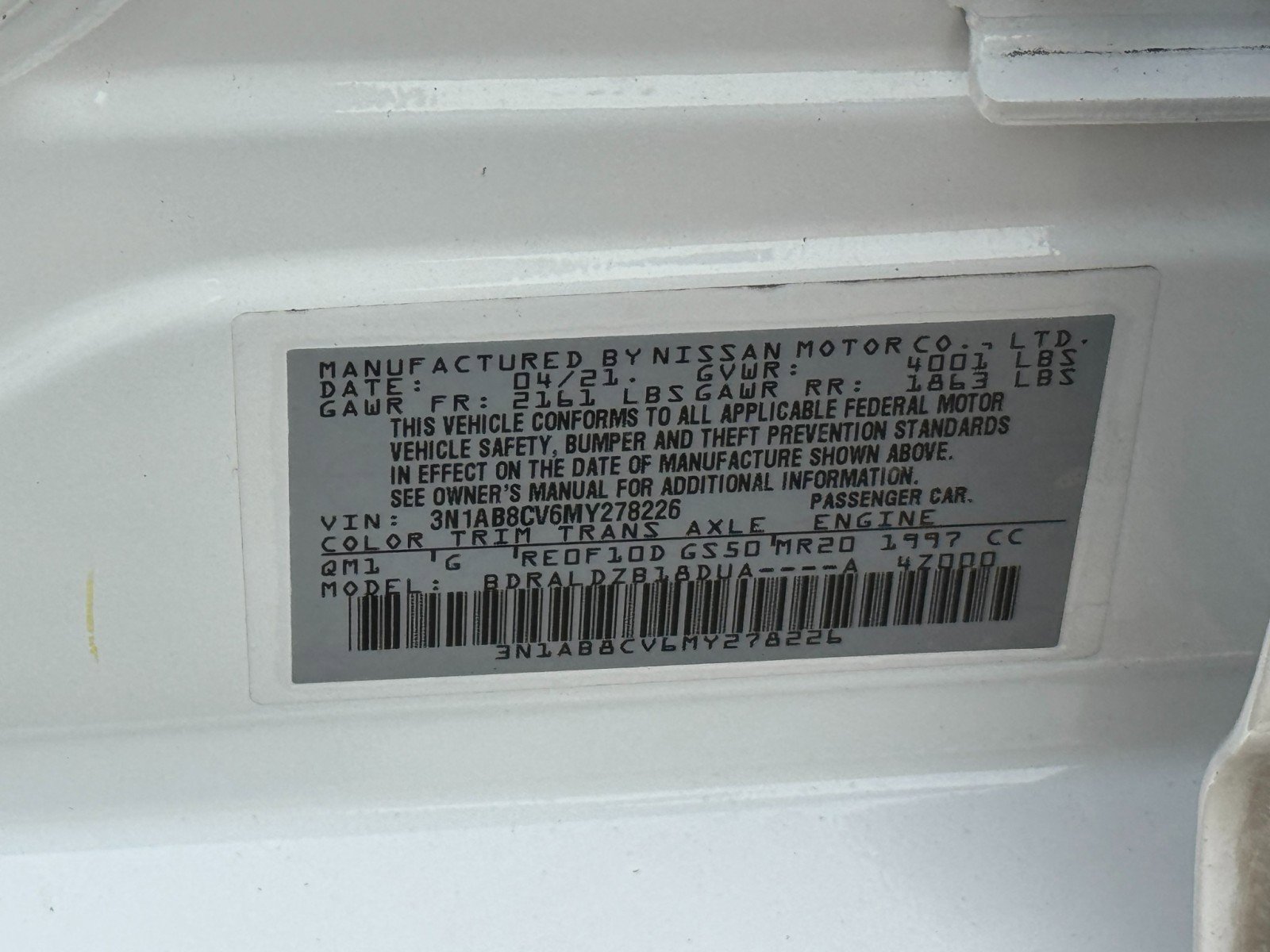 Used 2021 Nissan Sentra SV FWD image 39