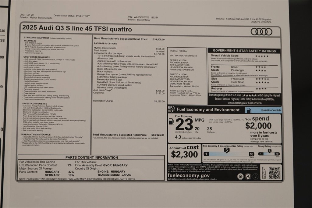 New 2025 Audi Q3 2.0T Premium image 32