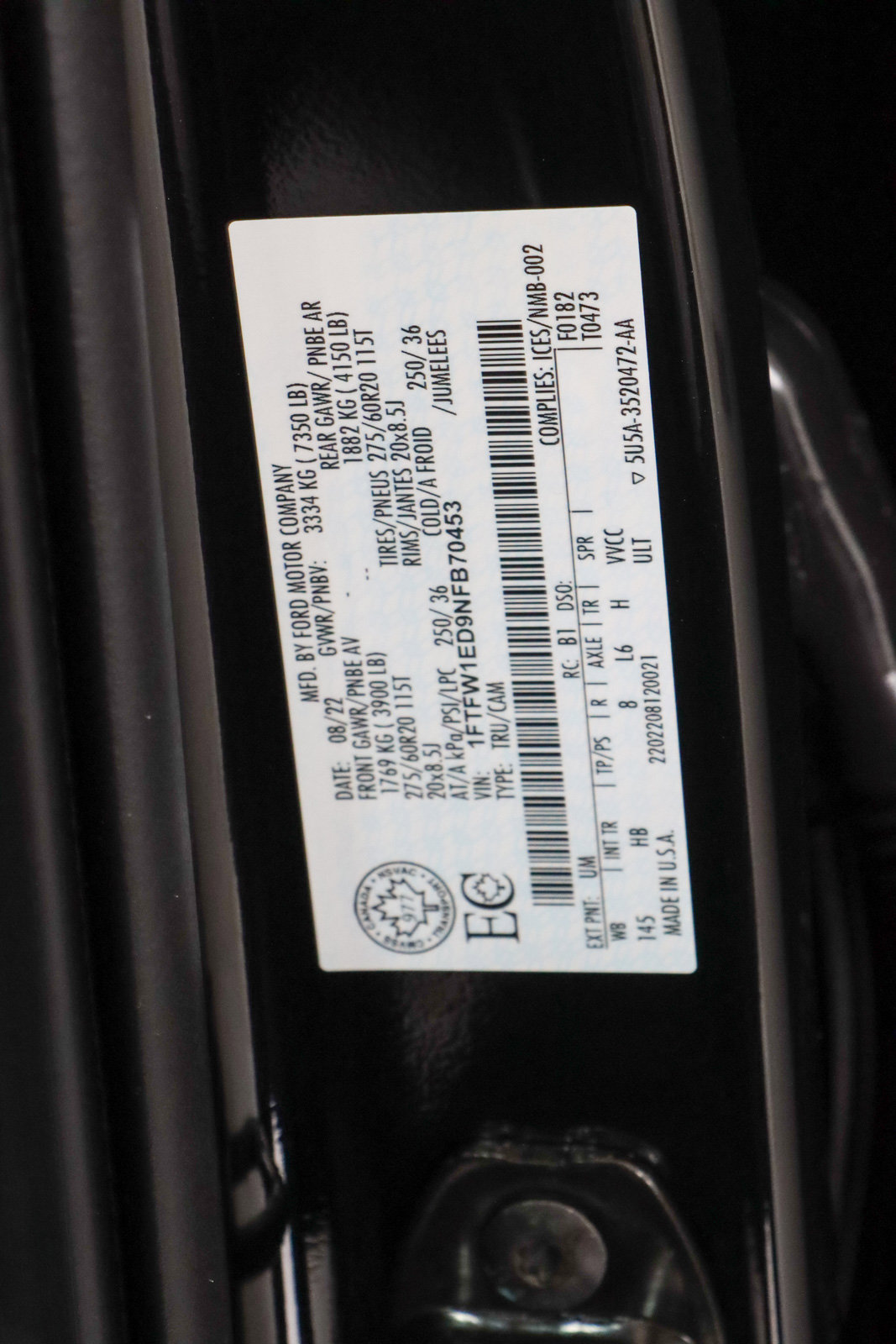 Used 2022 Ford F150 Lariat w/ Equipment Group 502A High image 35