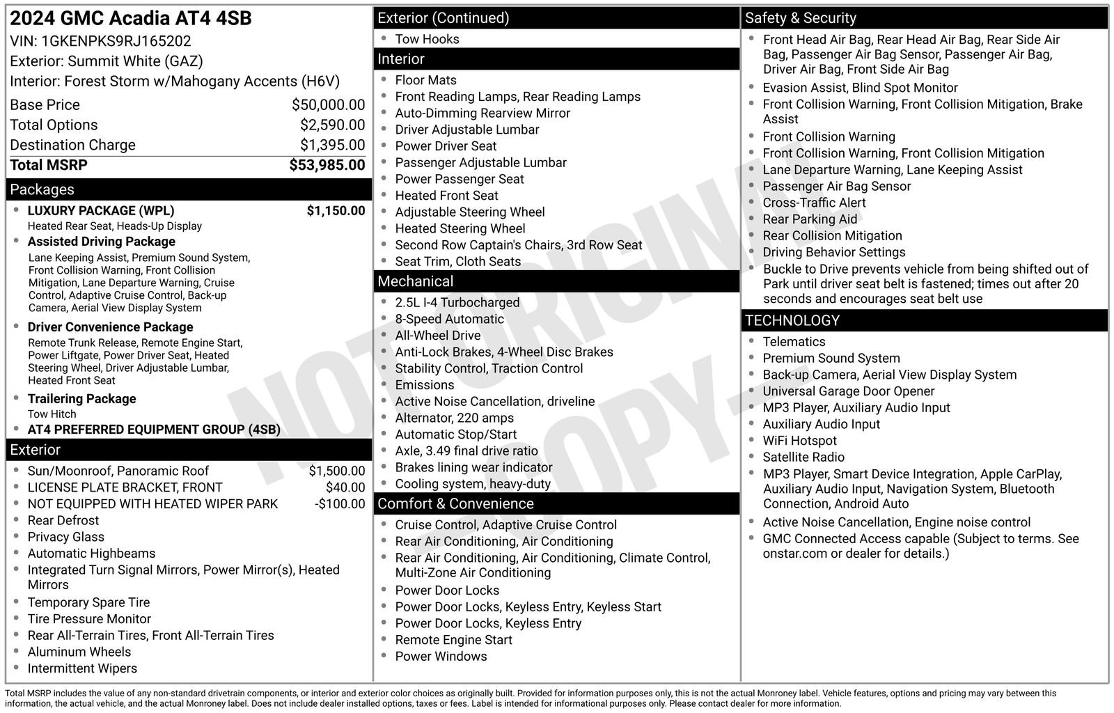 Certified 2024 GMC Acadia AT4 w/ Luxury Package AWD/4WD image 29