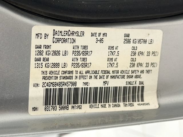 Used 2005 Chrysler Pacifica Touring FWD image 27