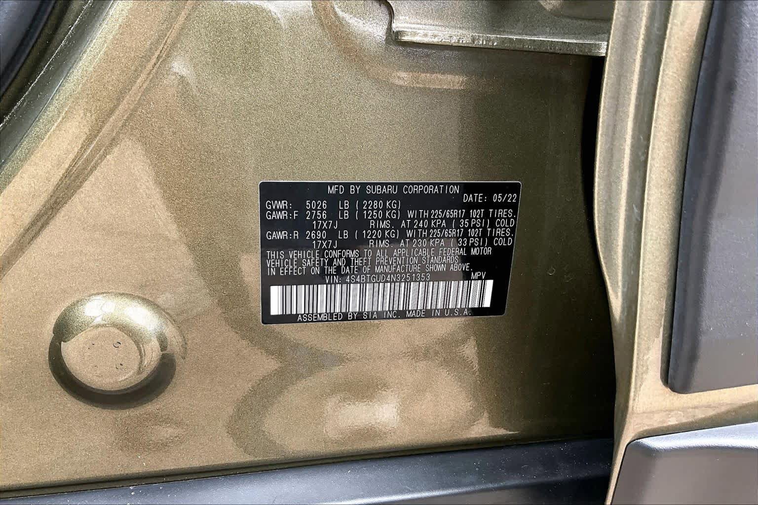 Used 2022 Subaru Outback Wilderness AWD/4WD image 34