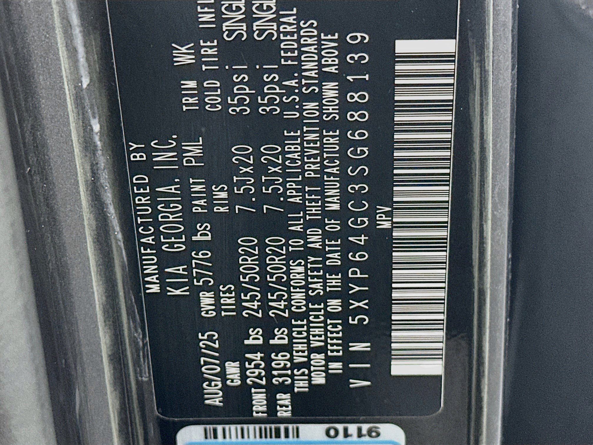 Used 2025 Kia Telluride S FWD image 12