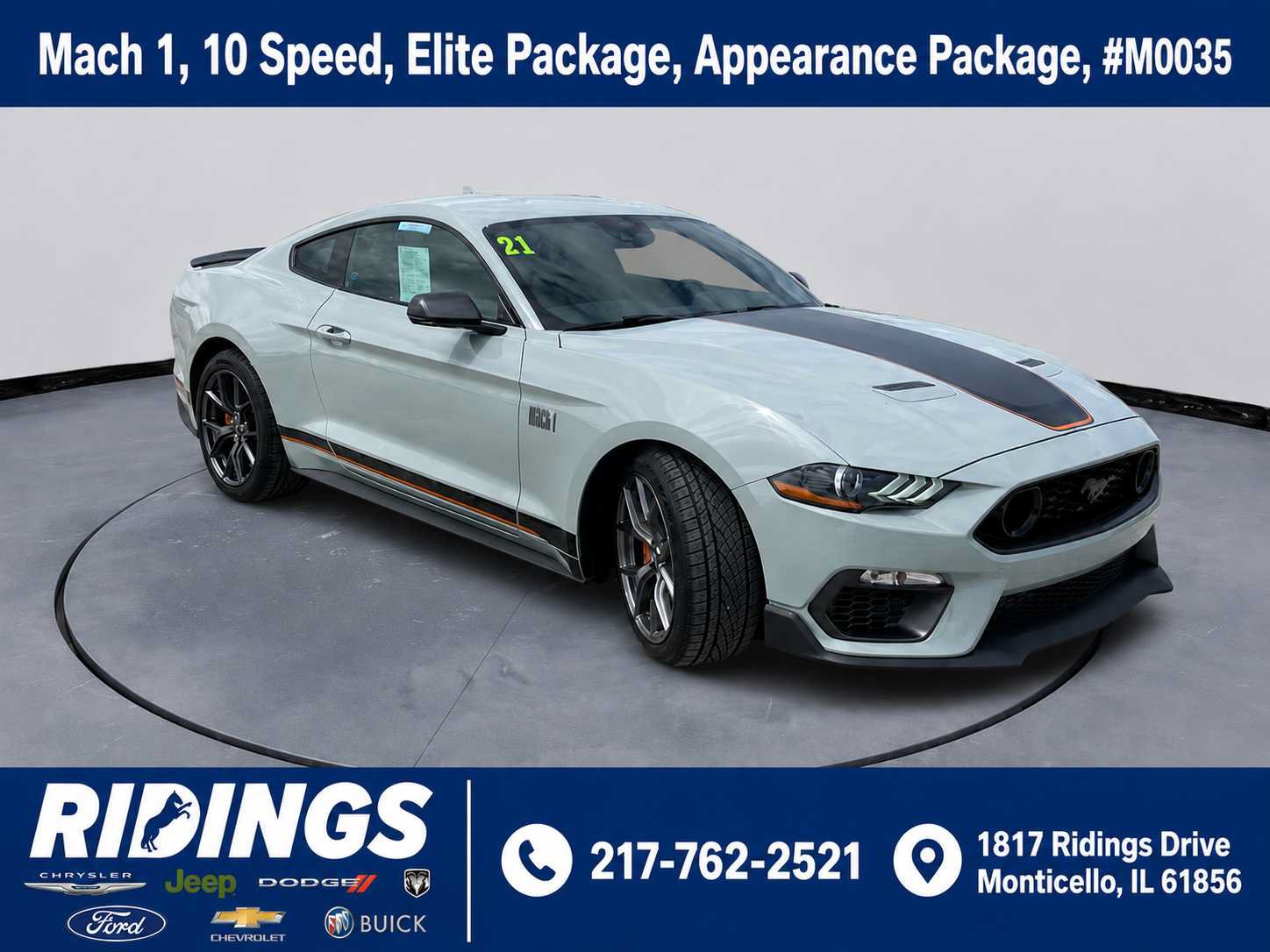 Used 2021 Ford Mustang Mach 1 w/ Equipment Group 700A RWD image 1