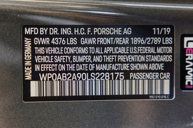 Used 2020 Porsche 911 Carrera S w/ Premium Package RWD image 51