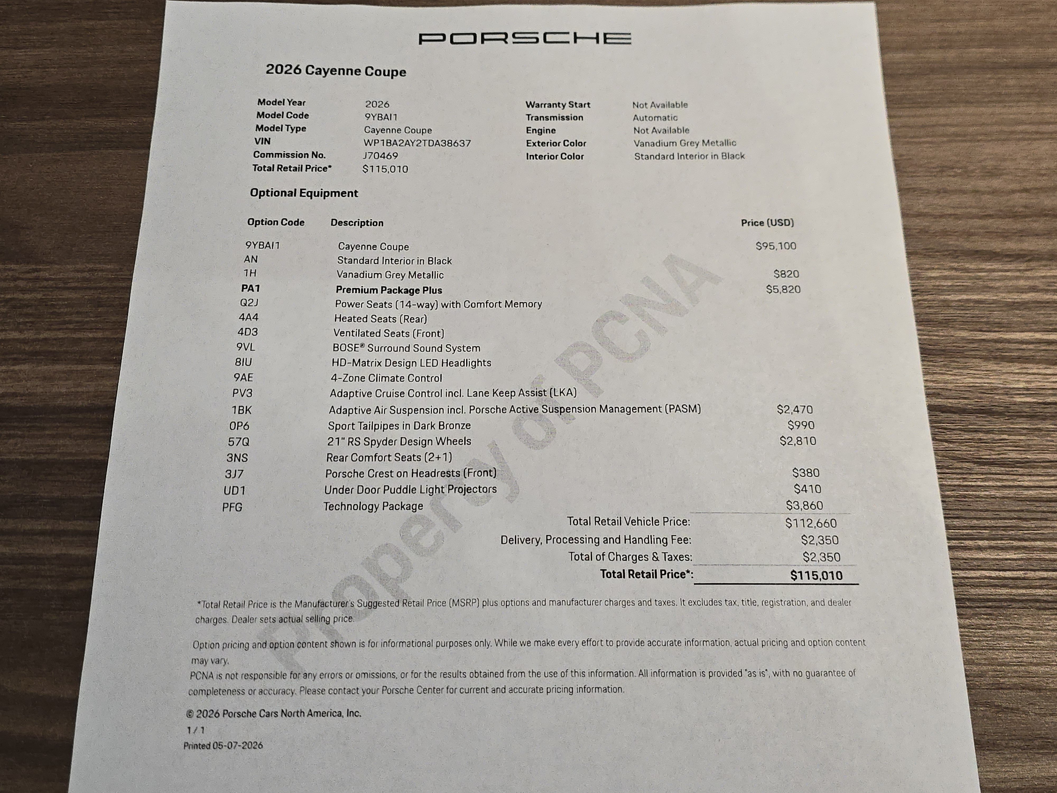 New 2026 Porsche Cayenne Coupe AWD/4WD image 29