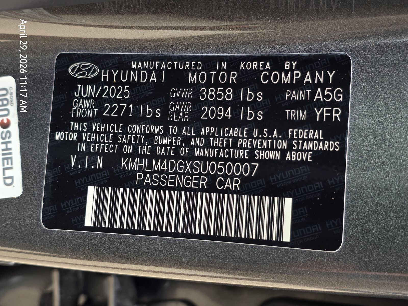 Certified 2025 Hyundai Elantra Sport FWD image 30