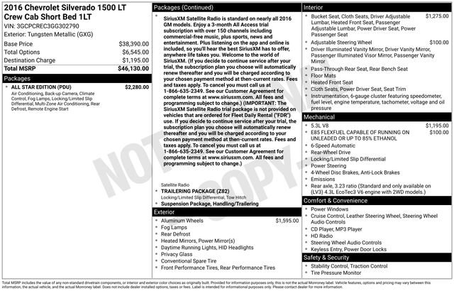 Used 2016 Chevrolet Silverado 1500 LT w/ All Star Edition image 7