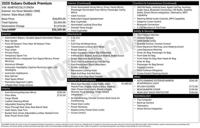 Used 2020 Subaru Outback Premium image 5