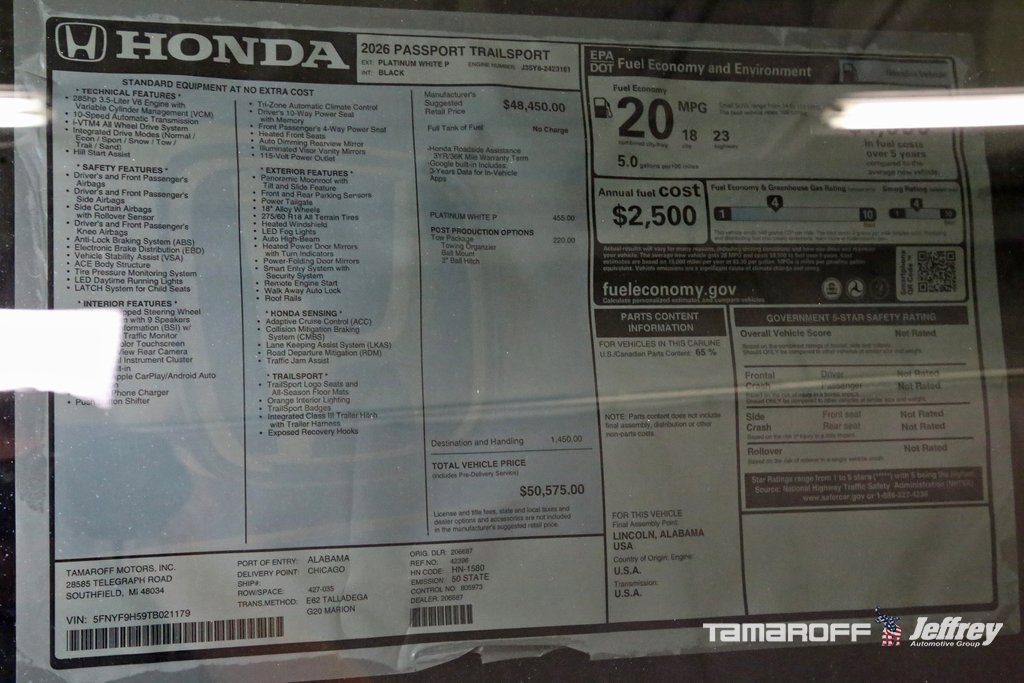New 2026 Honda Passport TrailSport image 22