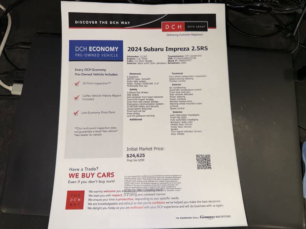 Used 2024 Subaru Impreza RS AWD/4WD image 13