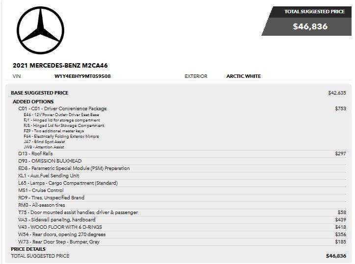Used 2021 Mercedes-Benz Sprinter 2500 w/ Driver Convenience Package image 3