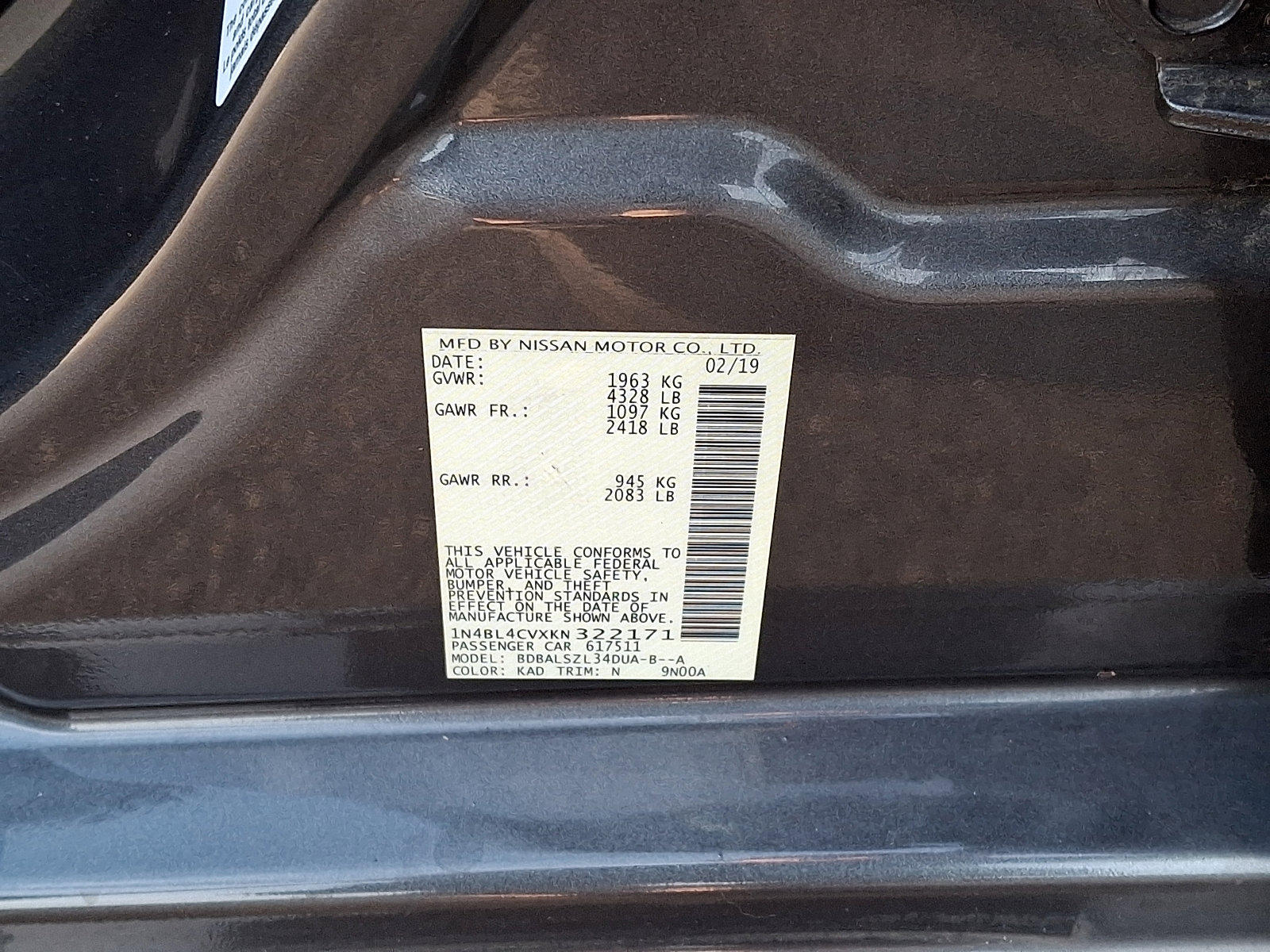 Used 2019 Nissan Altima 2.5 SR FWD image 28